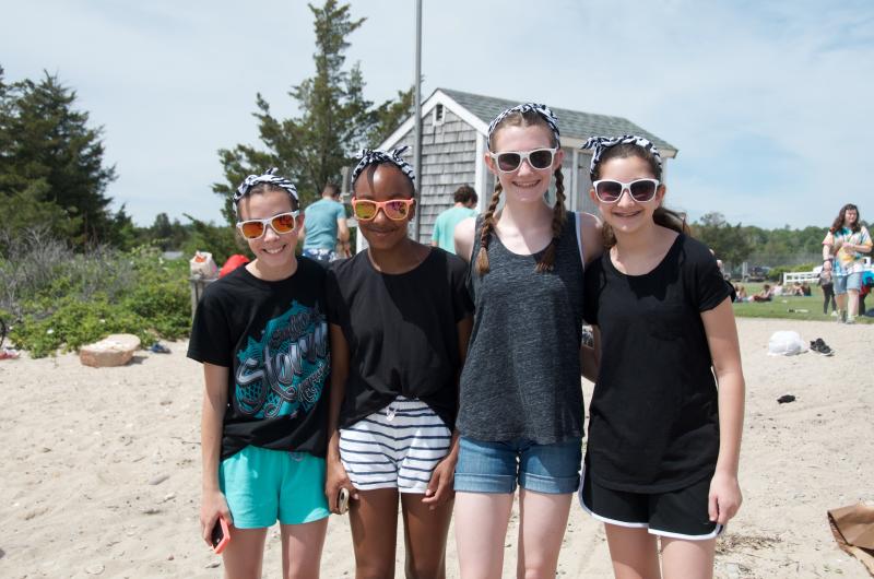 The Zipping Zebras team – Paige Sommers, Madison Tavares, Rachel Foye and Tessa DeMaggio – won first place. BY GEORGIA SPARLING